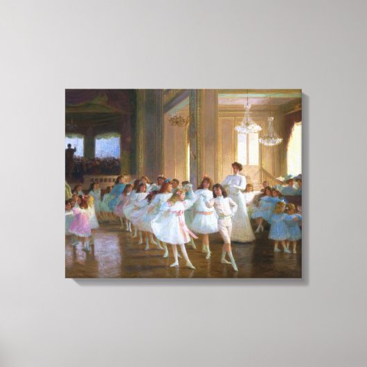 Dance Show (Balletklasse voor jonge dansers) Canvas Afdruk (Voorkant)