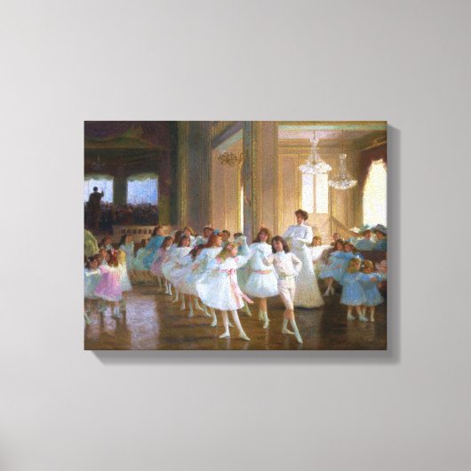 Dance Show (Balletklasse voor jonge dansers) Canvas Afdruk (Voorkant)