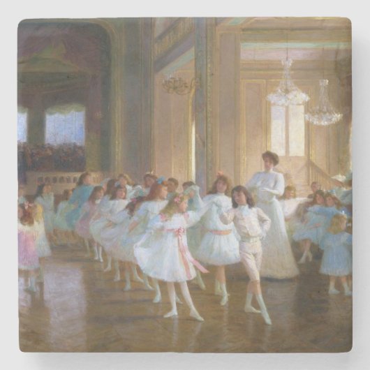 Dance Show (Balletklasse voor jonge dansers) Stenen Onderzetter (Voorkant)