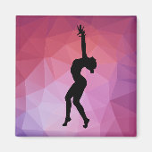Dance silhouette Magnet (Voorkant)