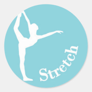 Dance Silhouette - Stretch Ronde Sticker
