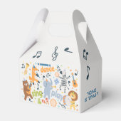 Dance sing and play kids birthday bedankdoosjes (Achterkant)