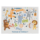 Dance sing and play kids birthday groot cadeauzakje (Achterkant)