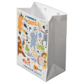 Dance sing and play kids birthday medium cadeauzakje (Voorkant Gekanteld)