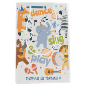 Dance sing and play kids birthday medium cadeauzakje (Voorkant)