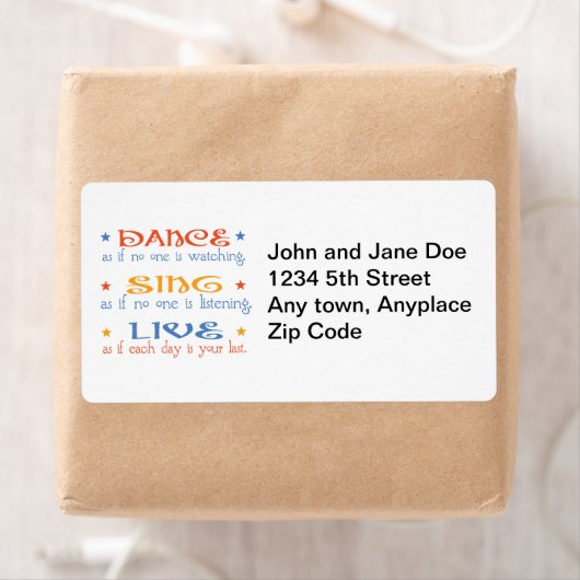 Dance Sing Live Etiket (Insitu)