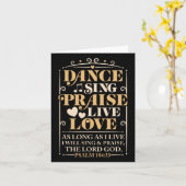Dance Sing Phoogtij Live Love Dansend Christelijke Kaart (Gele Bloem)