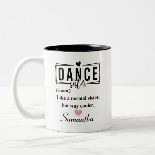Dance Sister Tweekleurige Koffiemok (Links)