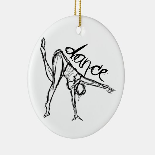 Dance Sketch Keramisch Ornament (Rechts)