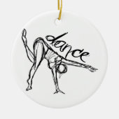 Dance Sketch Keramisch Ornament (Voorkant)