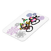 Dance Snowman and Snowwoman Magneet (Linkerzijde)