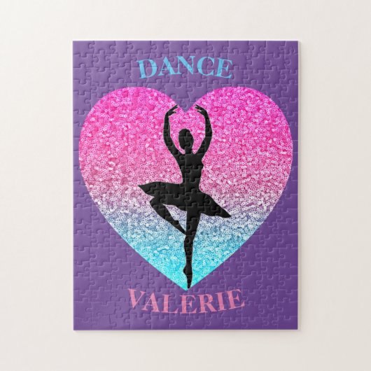Dance Sparkle Heart Puzzle for Dancers Legpuzzel (Verticaal)