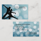 Dance Sport Instructor Business Card Template Visitekaartje (Voorkant / Achterkant)