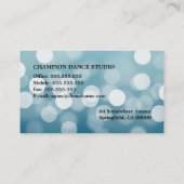 Dance Sport Instructor Business Card Template Visitekaartje (Achterkant)