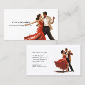 Dance Sport Instructor Docent Professioneel Visitekaartje (Voorkant / Achterkant)