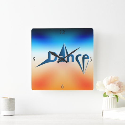 Dance Square Wall klok (Huis)