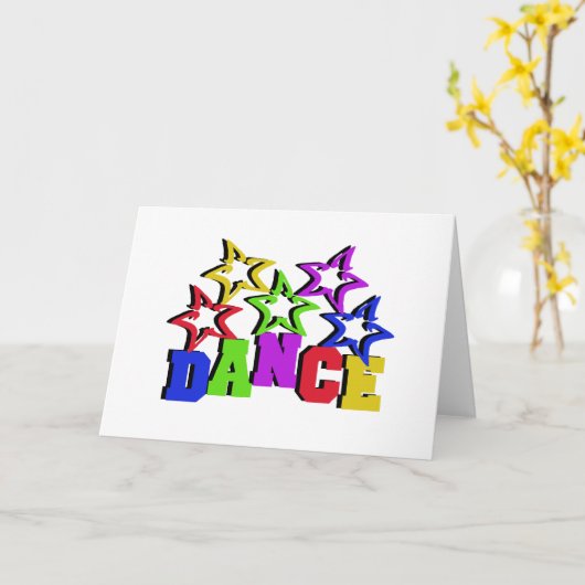 Dance Stars Kaart (Gele Bloem)