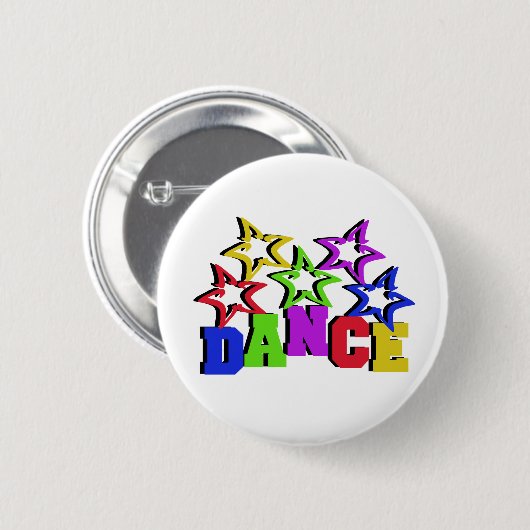 Dance Stars Ronde Button 5,7 Cm (Voorkant /achterkant)