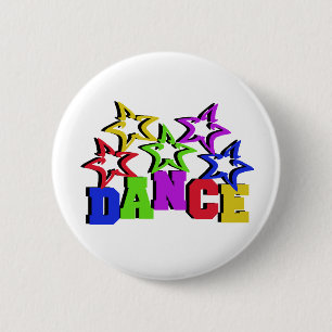 Dance Stars Ronde Button 5,7 Cm