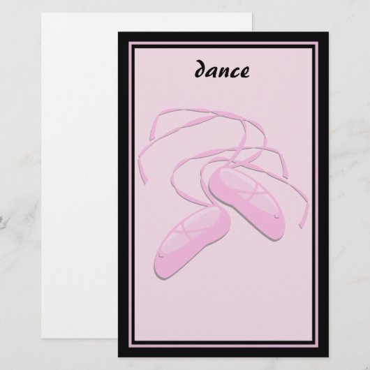 Dance Stationery Briefpapier (Voorkant / Achterkant)