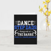 Dance Step-Dad Funny Dancing Stepdad van een danse Kaart (Gele Bloem)