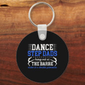 Dance Step-Dad Funny Dancing Stepdad van een danse Sleutelhanger (Voorkant)