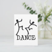 Dance Stick Figures Briefkaart (Staand voorkant)