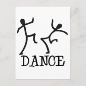 Dance Stick Figures Briefkaart (Voorkant)