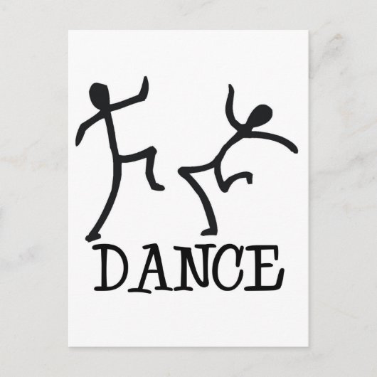 Dance Stick Figures Briefkaart (Voorkant)