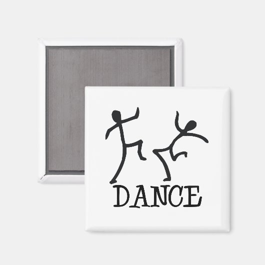 Dance Stick Figures Magneet (Voorkant / Achterkant)