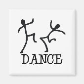 Dance Stick Figures Magneet (Voorkant)