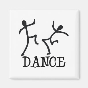 Dance Stick Figures Magneet