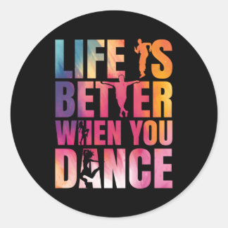 Dance Street Dance Breakdance Ronde Sticker