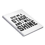 Dance Student Theater Gift geeft me een podium Notitieboek (Rechterzijde)