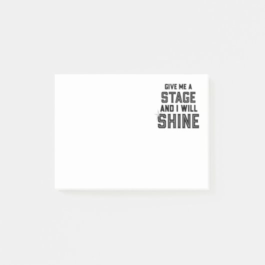 Dance Student Theater Gift geeft me een podium Post-it® Notes (Voorkant)