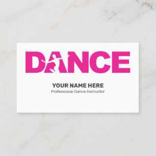 DANCE Studio Coach Docent Professioneel Visitekaartje