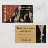 Dance Studio Instructor Sjabloon Visitekaartje (Voorkant / Achterkant)