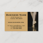 Dance Studio Instructor Sjabloon Visitekaartje (Achterkant)