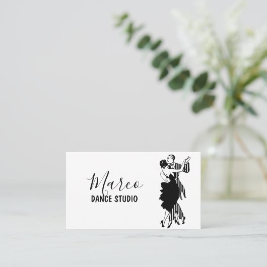 Dance Studio Lessons Visitekaartje (Staand voorkant)