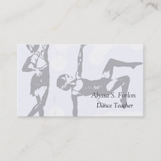 Dance Studio Persoonlijke Visitekaartjes (Voorkant)