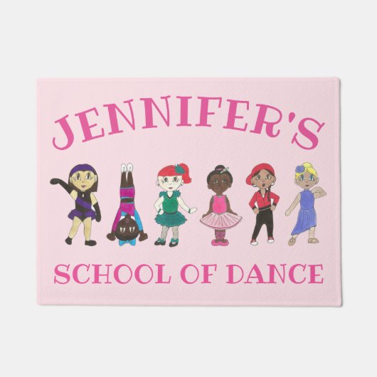 Dance Studio School Decor Ballet Tap Jazz Deurmat (Voorkant)