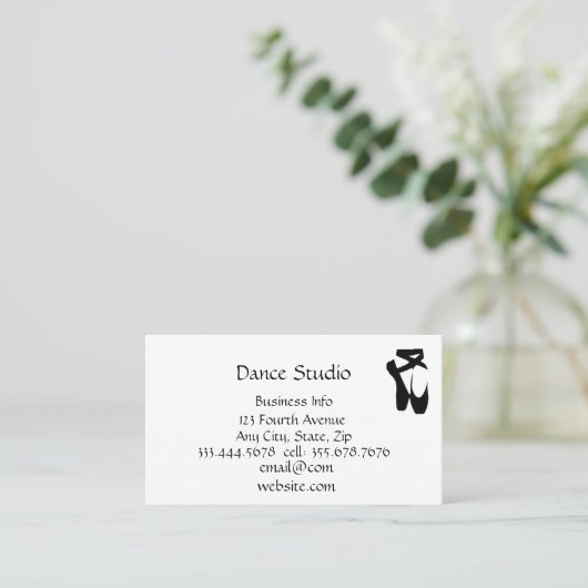 Dance Studio School Visitekaartje (Staand voorkant)