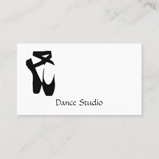 Dance Studio School Visitekaartje (Achterkant)