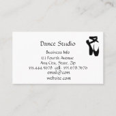 Dance Studio School Visitekaartje (Voorkant)