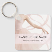 Dance Studio Soft Pink Sleutelhanger (Voorkant)
