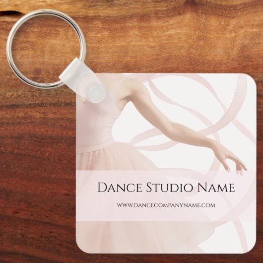 Dance Studio Soft Pink Sleutelhanger (Voorkant)