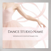 Dance Studio Teacher Soft Pink Poster (Voorkant)