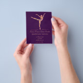 Dance studio's danslessen flyer (Hand)