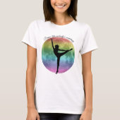 Dance T-shirt "Rainbow moon dancer" (Voorkant)