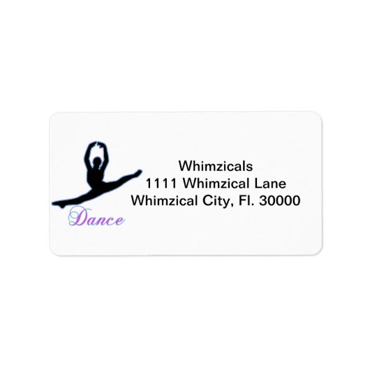 DANCE T Shirten & iPhone Cadeaus Etiket (Voorkant)